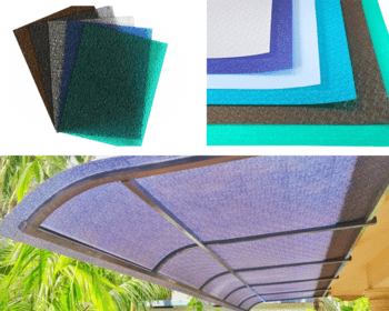 Crystal / diamond polycarbonate sheet